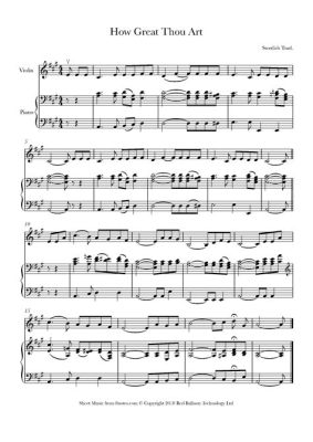 how great thou art violin sheet music: How does the melody of How Great Thou Art reflect the themes of faith and hope?